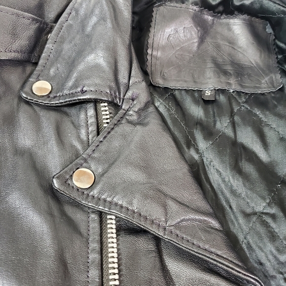 American Armor Men's Leather Jacket Size Small - Picture 6 of 8
